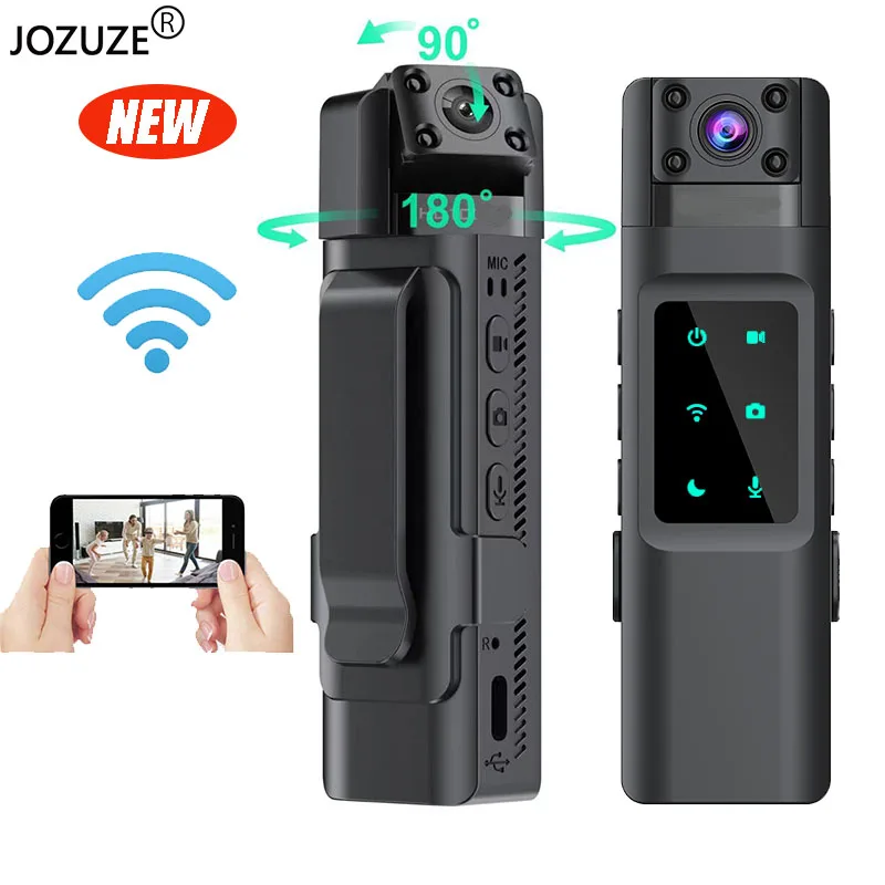 JOZUZE 새로운 Wifi 핫스팟 미니 카메라 1080P 휴대용 디지털 비디오 레코더 바디 카메라 나이트 비전 DVR 소형 캠코더