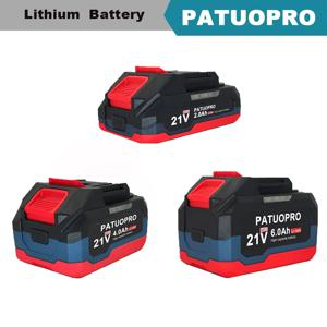 PATUOPRO 18-21V 2.0 4.0 6.0Ah Makita 18V 무선 전기 드릴 렌치 톱 스크루 드라이버 그라인더 용 충전식 리튬 배터리