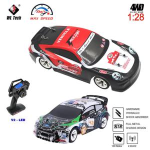 WLtoys K969 K989 Pro 1:28 4WD 2.4G 미니 RC 레이싱 카 고속 오프로드 원격 제어 드리프트 장난감 합금 차량 어린이 선물
