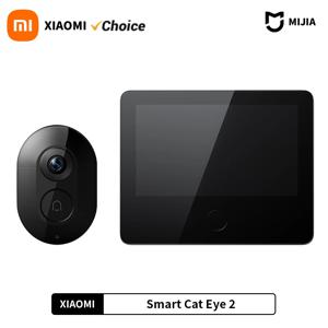 Xiaomi 스마트 캣아이 2 HDR 5인치 720P 화면 3MP HD 카메라 180 °   광각 렌즈 940nm 적외선 야간 투시경 인터콤 초인종