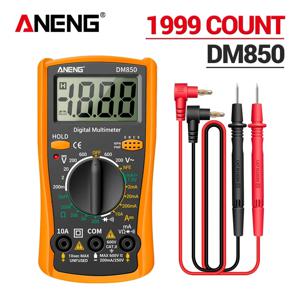 ANENG DM850 디지털 멀티미터 AC/DC Professional 1999 전압 테스터 옴 자동 카운트 자동 전류 전류계 감지기 도구