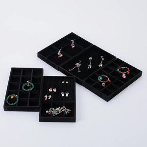 1PC, 몰려드는 보석함 보석 쟁반, 색깔: 검정
