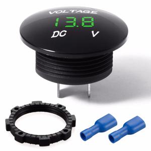 Allsome 1pc 범용 디지털 디스플레이 전압계 DC 12V-24V 오토바이 자동 트럭에 대 한 방수 전압 측정기 LED