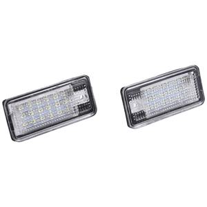 차량용 LED 라이센스 번호판 라이트 램프, 흰색, 아우디 A3 S3 8P A4 B6 B7 A5 A6 4F Q7 A8 S8 C6