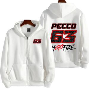 Pecco Bagnaia 63 레이싱 오토바이 팀 남자 지퍼 업 까마귀 봄 가을 패션 남성 운동복 새로운 스포츠 여성 자켓 코트