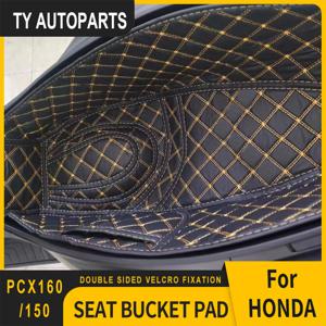 H-onda PCX125 PCX150 ADV150 PCX160 PCX 150 125 160 오토바이 시트 버킷 패드 액세서리 용 PU 뒷 트렁크 카고 라이너 보호대