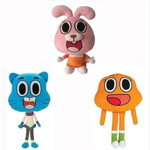 귀여운 고양이 토끼 인형 장난감 어린이를위한 생일 선물 선물 KidsCartoon 놀라운 세계 25cm Gumball Darwin Anais 봉제 인형