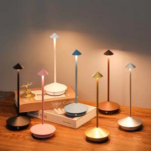 충전식 테이블 램프 크리 에이 티브 다이닝 터치 Led 호텔 바 커피 피나 프로 테이블 램프 Lampada Da Tavolo 장식 책상 램프