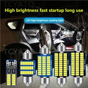 2 개 꽃줄 31mm 36mm 39mm 41mm 고품질 슈퍼 밝은 LED 전구 C5W C10W 자동차 번호판 빛 자동 인테리어 독서 돔