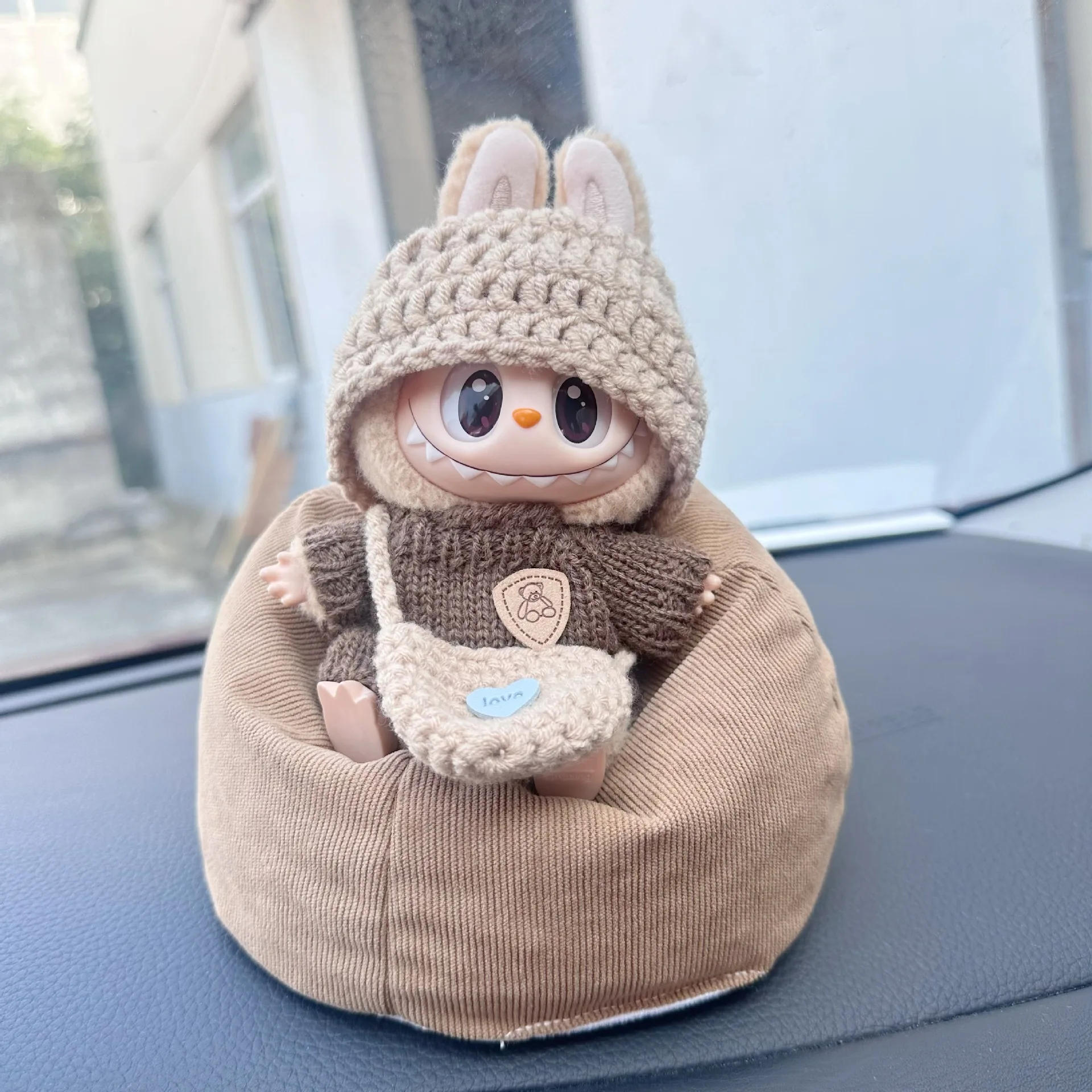 LABUBU 유니버설 베이비 의류 용 인형 옷 Labubu I II III 아이돌 인형 팬 선물용 미니 봉제 인형 의류