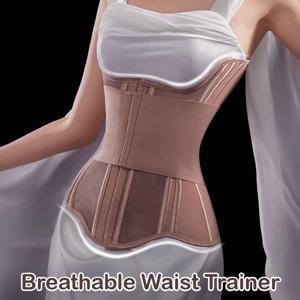 배꼽 벨트 밴드 바디 셰이퍼가있는 허리 트레이너 강력한 얇은 쉐이핑 Shapewear 피트니스 흔적 없음 여름 컬링 통기성 거들