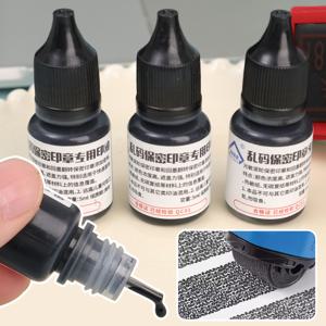 스탬프 용 5ML 검정 잉크 오일 리필 다기능 실용 스탬프 롤러 액세서리 방수 개인 정보 보호 용품