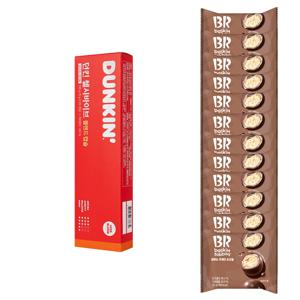 배스킨라빈스 엄마는 외계인 초코볼, 32g, 12개 + 던킨 첼시바이브 20캡슐(네스프레소 호환)
