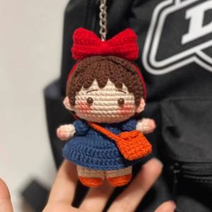 핸드메이드 울사 마녀 배달 키키 코바늘 DIY 재료 키트 장식품 지루함 해소 시간 킬러