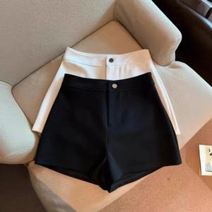 하라주쿠 Y2K 여름 짧은 바지 패션 여성 솔리드 하이 웨스트 a 라인 스트레이트 섹시한 반바지 캐주얼 streetwear hot girl pants