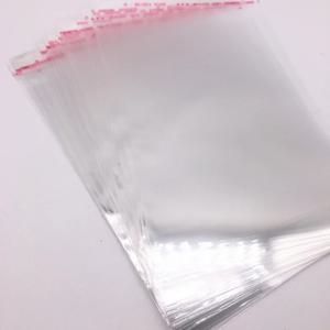 100pcs 5x7,6x9,7x11,8x13,9x16,10x18cm Resealable 폴리 가방 투명 Opp 비닐 봉투 자기 접착 인감 보석 만들기 가방