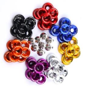 유니버설 10PCS M6 자동차 스타일링 수정 JDM 스티커 스티커 암호 펜더 와셔 라이센스 플레이트 볼트 자동차 액세서리