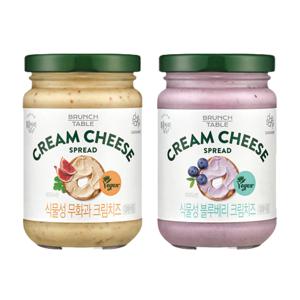 식물성 크림치즈 무화과 190g+블루베리 190g+치즈나이프
