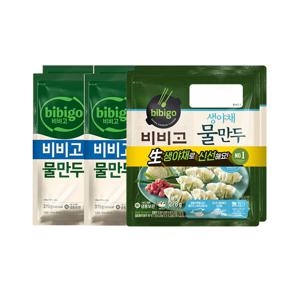 비비고 물만두 370g 2개입 x2개+생야채 돼지고기 물만두 278g 2개입 x1개
