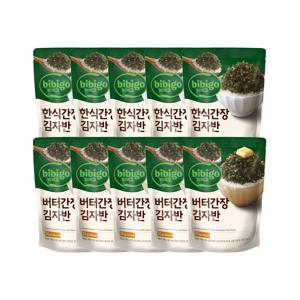 비비고 버터간장 김자반 50g x5개+한식간장 김자반 50g x5개 (총 10개)