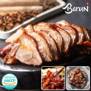 참바른꿀족 족발3종세트 1.5kg(순살500g+미니족500g+양념미니족500g)/새우소스3팩