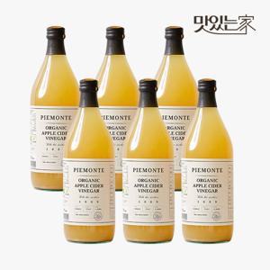 피에몬테 이탈리아 유기농 애사비 1L 6병 애사비 애플사이다비니거 비네거 사과식초