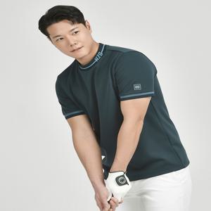 [헤지스 골프] [[24SS]] HUTS4A113E3 [추가인하]그레이 HZG 컬러포인트 반팔 라운드