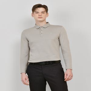 [닥스 골프] [[24FW]] DGTS4D901G1 [ONLINE EXCLUSIVE] 남성 그레이 더블페이스 긴팔 폴로 티셔츠
