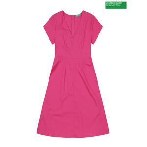 V-neck cotton dress 3S_464KDV04Z