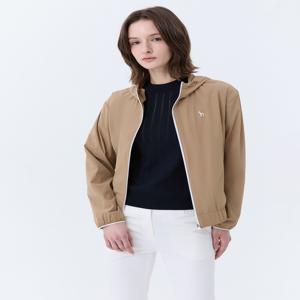[헤지스 골프 여성] [[24SS]] WWJU4A301CM [스테디셀러]솔리드 로고 후드점퍼 (CAMEL)