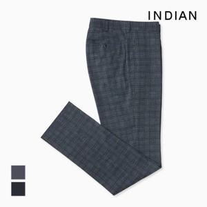[INDIAN] 글렌체크 노턱 팬츠_MITDLVM3101