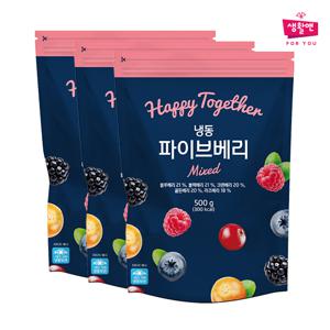 [생활앤] 냉동 파이브베리 500g x 3팩
