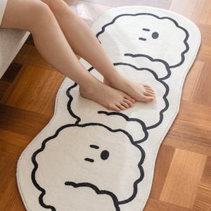 비숑 댕댕이 형제 욕실 발매트 동물 미니러그 50x120cm