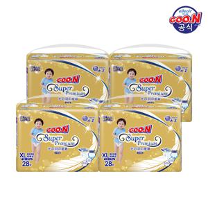 프리미엄 팬티 특대형(XL) 28P x 4팩 (+2박스 구매 시 물티슈 10팩)