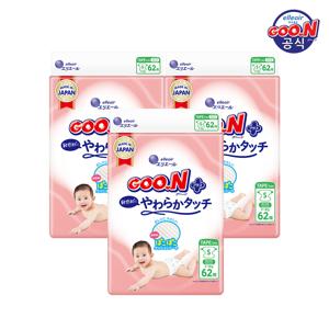 군 기저귀 플러스 소프트터치 밴드 소형(S) 62P x 3팩 (+메가커피 쿠폰)
