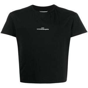 [해외직구] 25SS 마르지엘라 반팔 티셔츠 S30GC0701S22816 900 Black White Embroidery