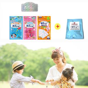 [공식수입정품 KC인증 한글판]킨초 카오링 모기 벌레 퇴치 팔찌 밴드 스티커