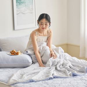 ON 3도씨 익스트림쿨 쿨나잇 냉감 얇은 솜이불 S 150x200 그레이스트라이프