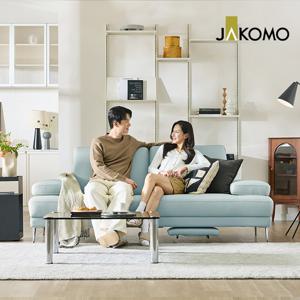 아우스 3인 풋레스트 기능성 천연면피 소가죽 소파