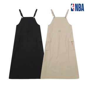 NBA 여성 루즈핏 우븐스판 멜빵 카고 원피스 N252OP720P