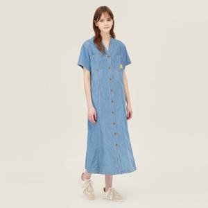 베네통 브이넥 데님 원피스 BAOPF4531