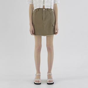 [나인] [정상가 :69000원] 카고 포켓 면데님 미니 스커트SK-4754
