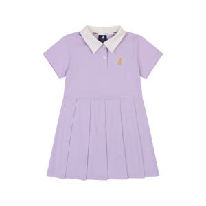 저지 피케 플리츠 원피스 RB 2001 라벤더