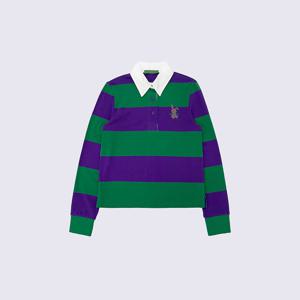 래빗 엠보더리 럭비 티셔츠 2 COLOR