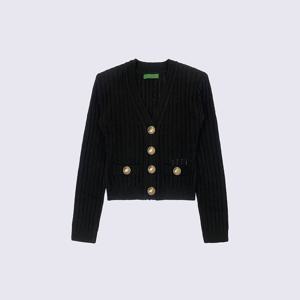 골드 버튼 슬림 니트 가디건 3 COLOR