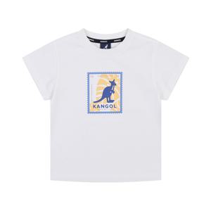 캡슐 캥거루 스탬프 그래픽 쿨맥스 티셔츠 RB 0336 화이트