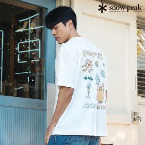 X 헤르시 콜라보 그래픽 반팔 티 S25MMFTS36