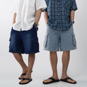 [브리치] 오엔엘 / 1+1 남자데님버뮤다팬츠 버뮤다청반바지
