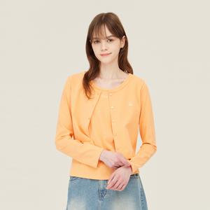 심볼 자수 가디건 세트 티셔츠_BATS98531OR