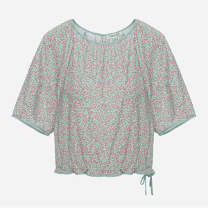 꽃패턴 블루종 블라우스_T244MBL335W